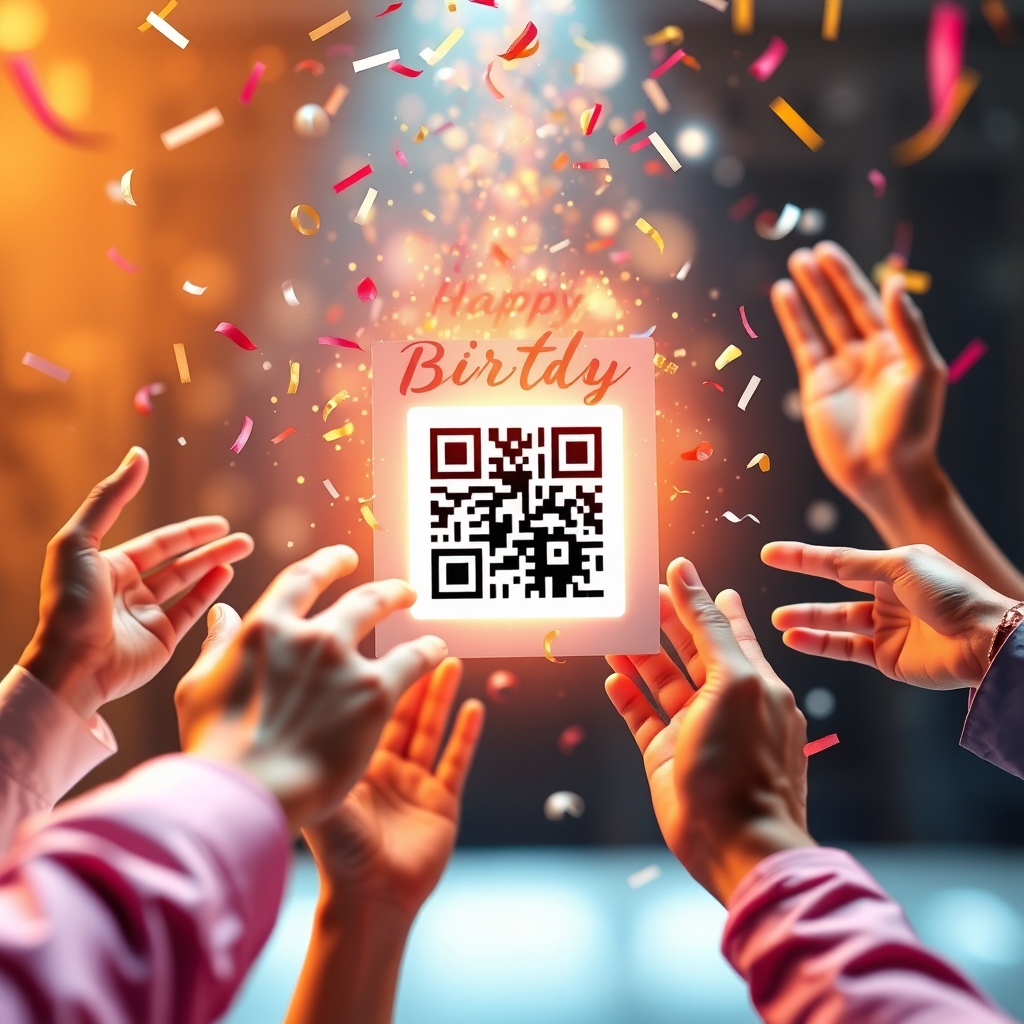 Приглашение с QR-кодом на день рождения: как одна открытка объединила гостей из трёх стран