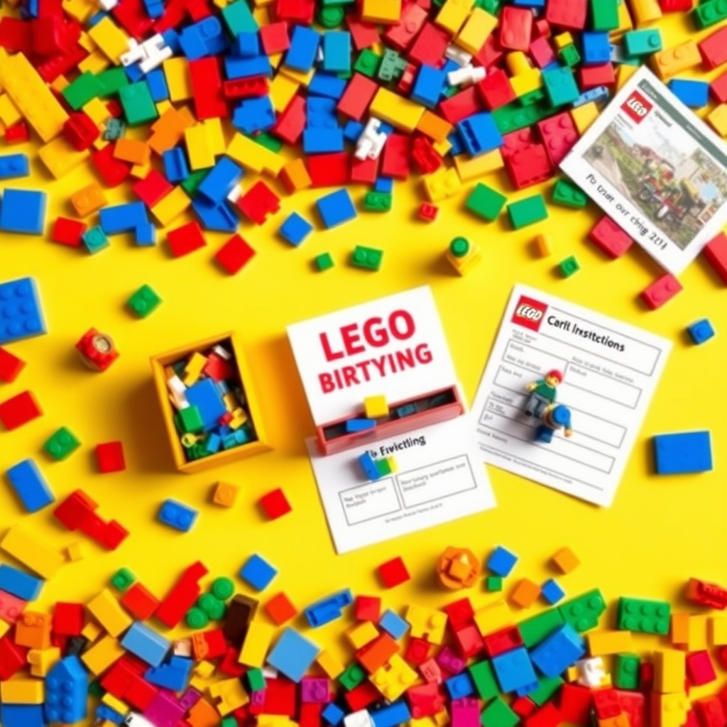 Приглашения-конструкторы на LEGO-вечеринку: детали из коробки увеличили явку на детский праздник в 3 раза