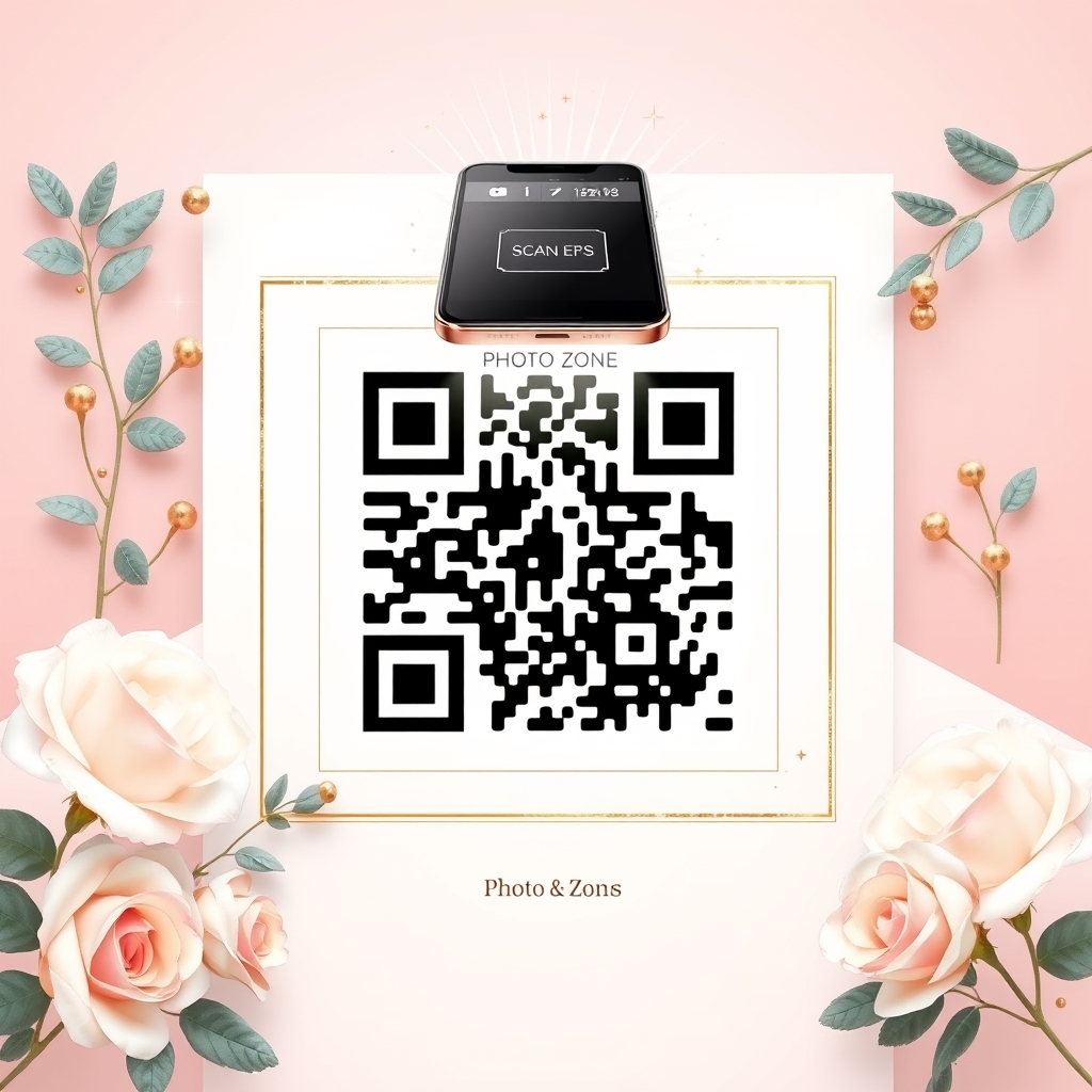 Свадебные приглашения с QR-кодом на фотозону: увеличиваем количество постов на 120%